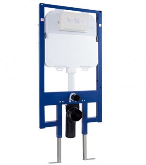 سيفون مخفي  حساس  رقم  WH099RUD بفريم   4.8 / 3 لتر مع ضغطة زجاج (ابيض رقم MB008W) - صناعة صيني  TOTO 